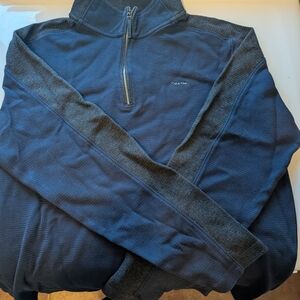 Calvin Klein Men's Navy Sweater 1/4 Zip Medium